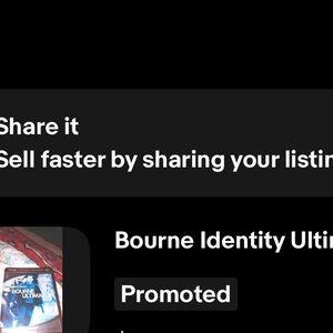 The Bourne Identity Ultimatum DVD - Blue & White Cover